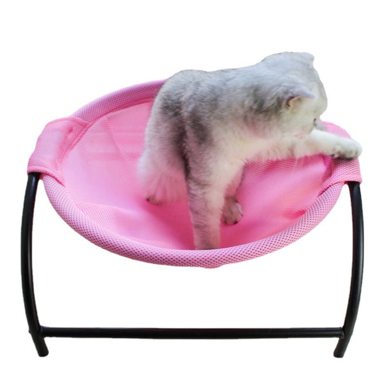 Free-Standing Cat Hammock Bed — Breathable Mesh, Washable & Stable | Indoor & Outdoor