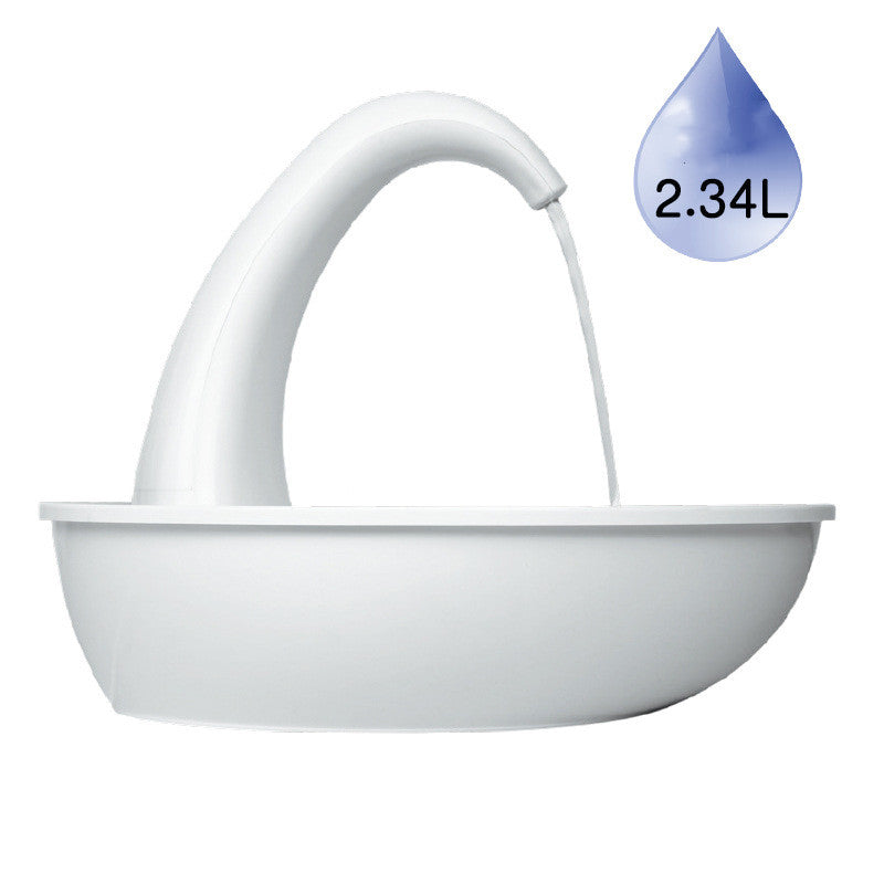 Swan Pet Drinking Fountain — 2.36L Ultra-Quiet USB | Cats & Dogs