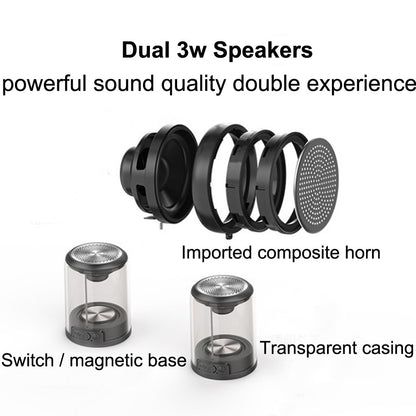 Magnetic Transparent Bluetooth Speaker – Crystal Clear Sound