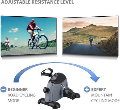 Mini Heimtrainer Pedaltrainer Arm Und Beintrainer Fitness Bike Trimmrad LCD