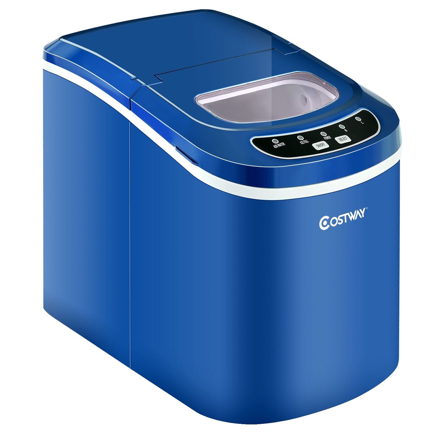 Machine À Glaçons Portable 12KG/24H 9 Glaçons Par 6-13 Min Avec Réservoir 2,2 L Et Bac À Glace De 0,7 Kg Bleu/Vert