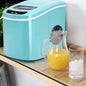Machine À Glaçons Portable 12KG/24H 9 Glaçons Par 6-13 Min Avec Réservoir 2,2 L Et Bac À Glace De 0,7 Kg Bleu/Vert