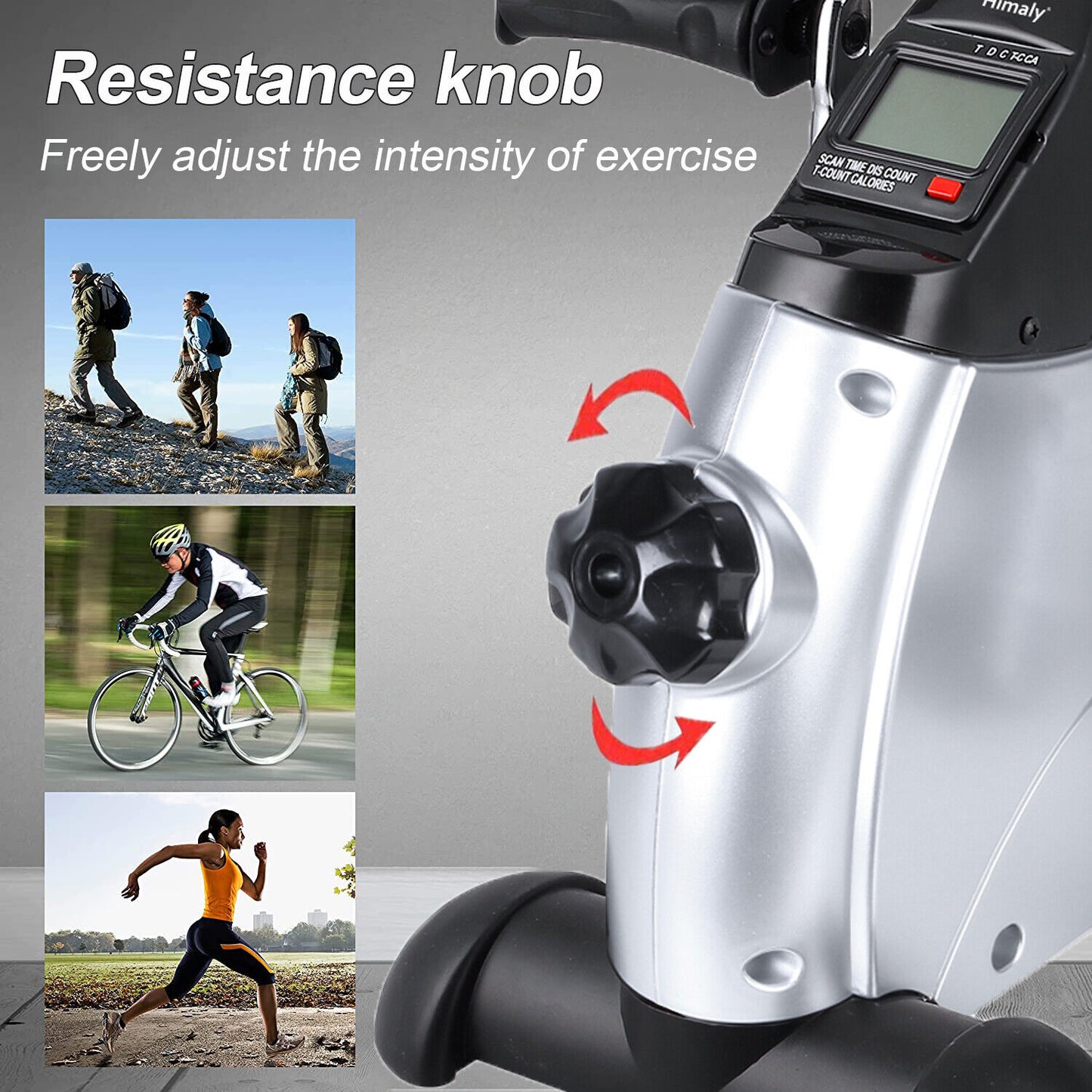 Mini Heimtrainer Pedaltrainer Arm Und Beintrainer Fitness Bike Trimmrad LCD