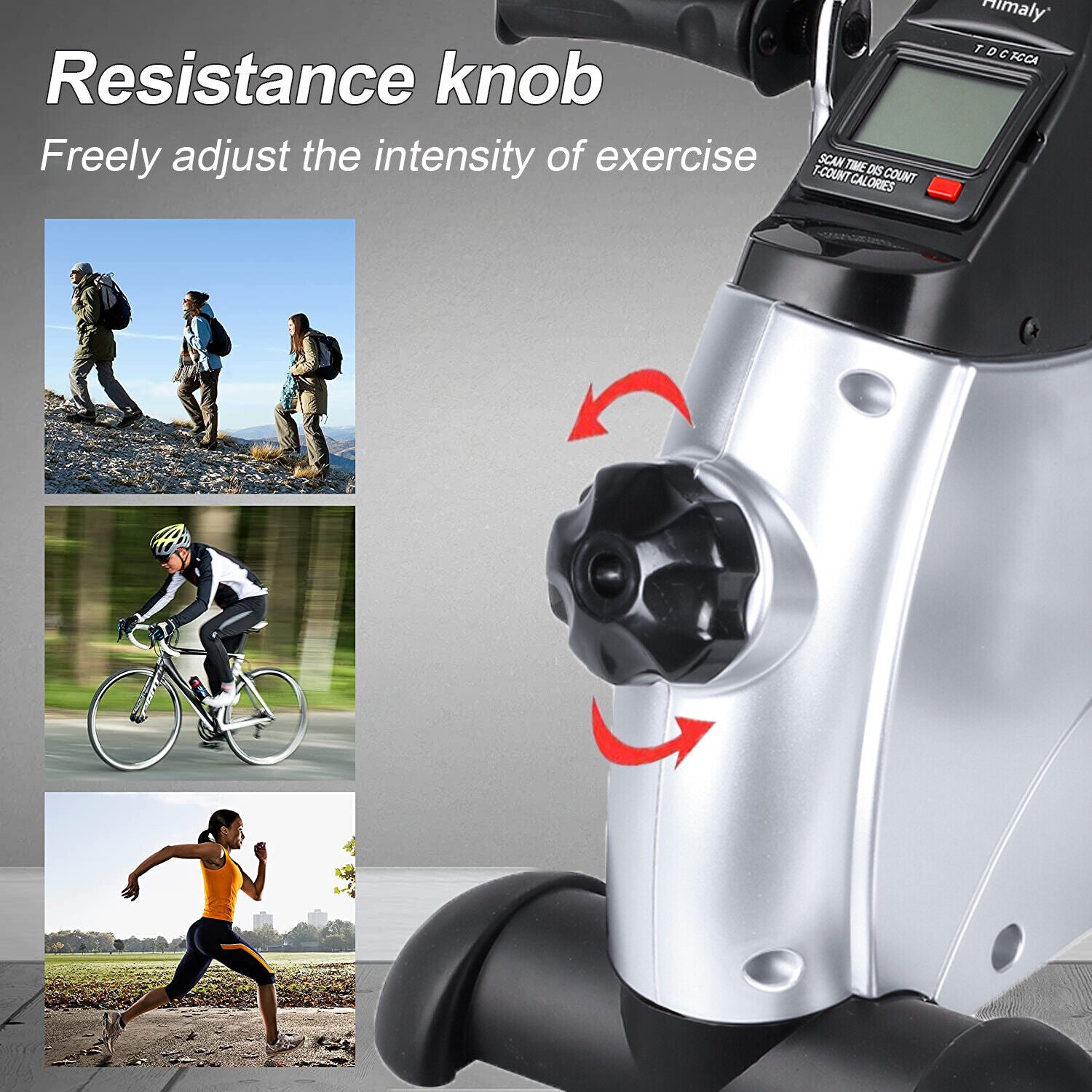 Mini Heimtrainer Pedaltrainer Arm Und Beintrainer Fitness Bike Trimmrad LCD