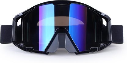 Lunette De Moto Cross, Lunettes De Protection De Sécurité Réglables, Lunettes De Ski Anti-Uv