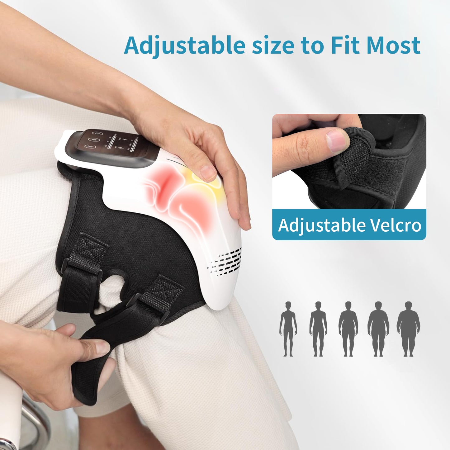 Electric Knee Massager — Infrared Heat, Vibration & Laser Pain Relief | Rechargeable