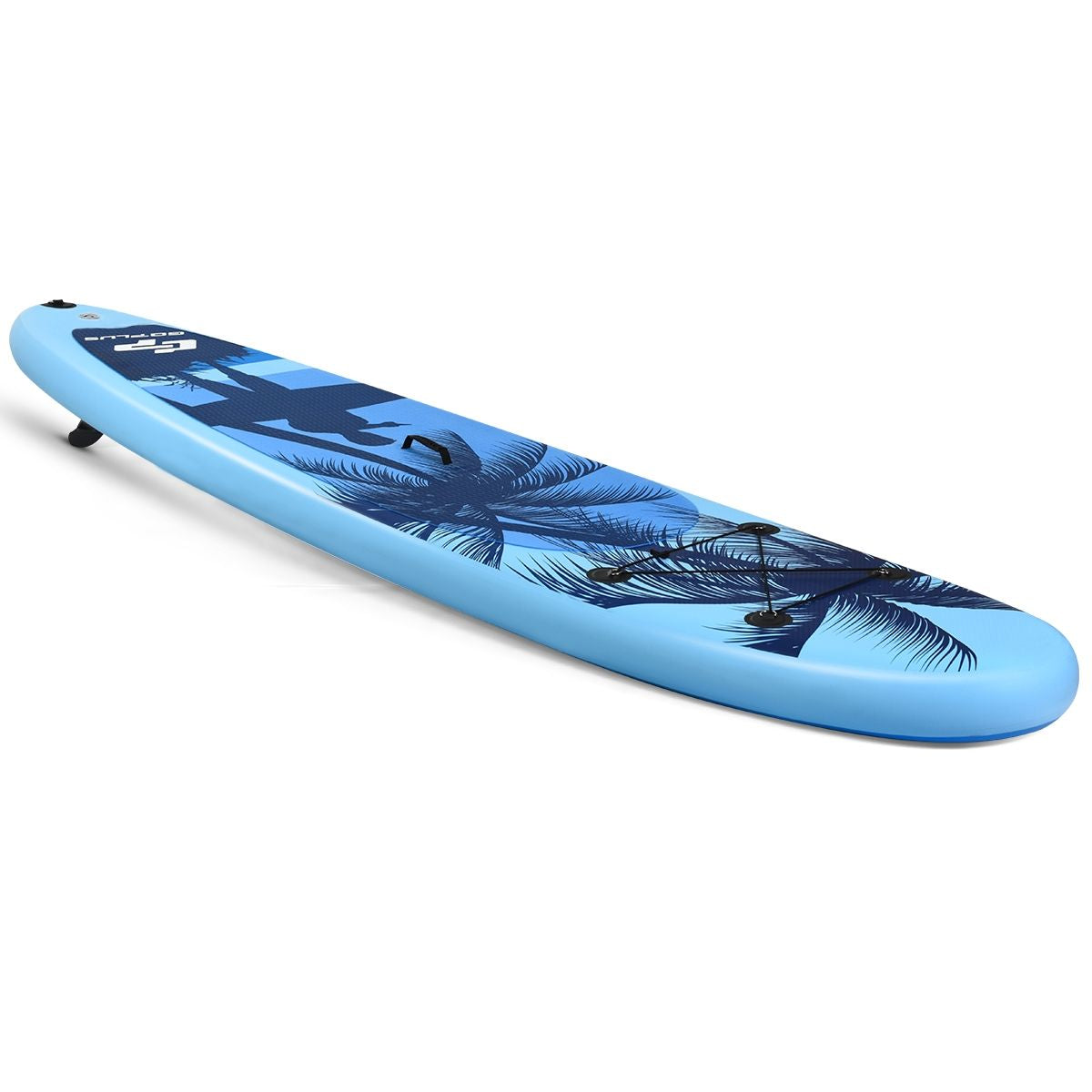 Paddle Stand up Gonflable En PVC Avec Sac De Transport Pagaie Réglable Accessoires 3 Tailles Au Choix Bleu Clair