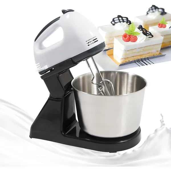 Electric Stand Mixer with Bowl — 7 Speeds, 1.7L | 150W Compact Kitchen Mixer