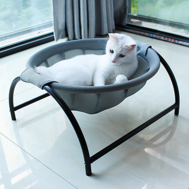 Free-Standing Cat Hammock Bed — Breathable Mesh, Washable & Stable | Indoor & Outdoor