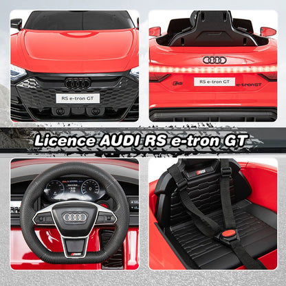 Voiture Electrique 12 V Avec Télécommande 2,4G Véhicules Électriques Démarrage Progressif & Musique Charge 25Kg Pour 37-95 Mois Blanc/Rouge/Noir