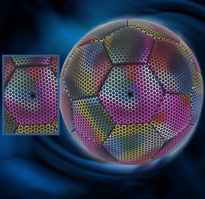 Ballon De Football Réfléchissant Lumineux — Couture Machine | Jour & Nuit