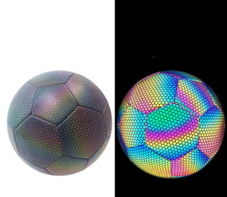 Ballon De Football Réfléchissant Lumineux — Couture Machine | Jour & Nuit