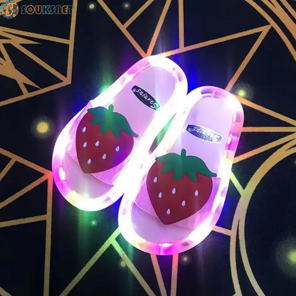 Chaussons Licorne Lumineux Enfant — Cristaux Scintillants & Lumières LED | Filles & Garçons