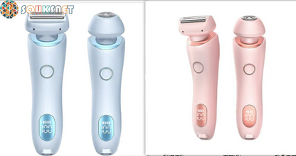 Épilateur & Rasoir 2-en-1 USB Rechargeable — Visage, Corps & Maillot | Sans Douleur