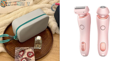 Épilateur & Rasoir 2-en-1 USB Rechargeable — Visage, Corps & Maillot | Sans Douleur