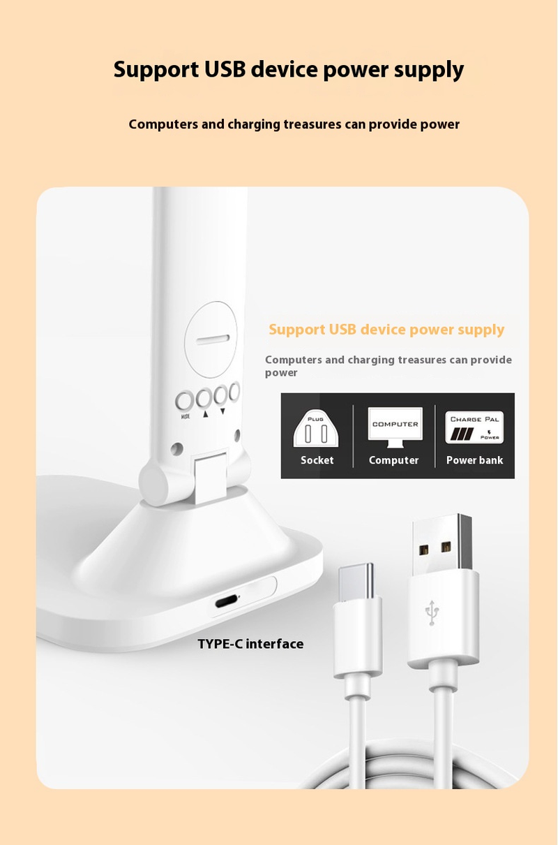 Lampe Bureau LED 3-en-1 — Ventilateur, Horloge & Calendrier | USB Rechargeable | 3 Couleurs