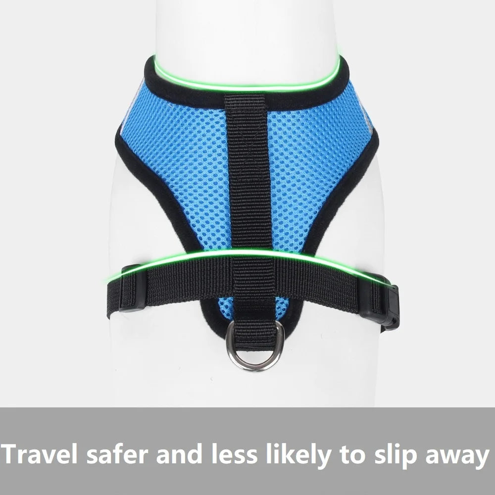Cat Harness & Leash Set — Anti-Escape Vest with Tent | Adjustable for Cats & Small Dogs