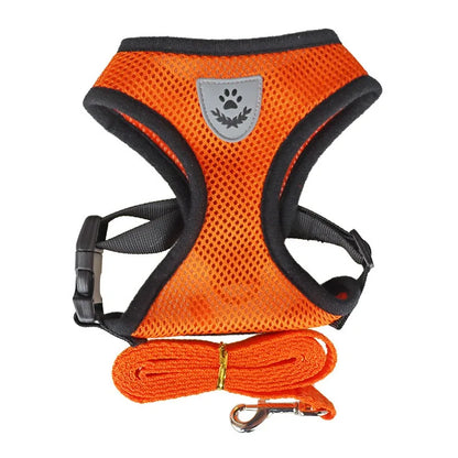 Cat Harness & Leash Set — Anti-Escape Vest with Tent | Adjustable for Cats & Small Dogs
