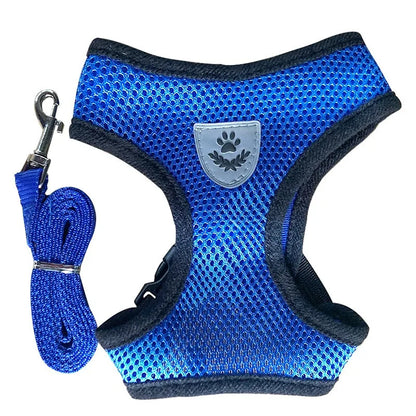 Cat Harness & Leash Set — Anti-Escape Vest with Tent | Adjustable for Cats & Small Dogs