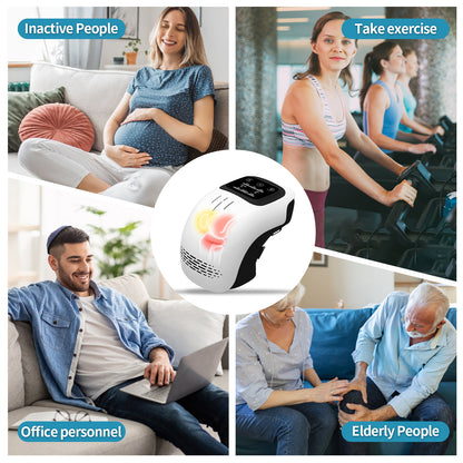 Electric Knee Massager — Infrared Heat, Vibration & Laser Pain Relief | Rechargeable