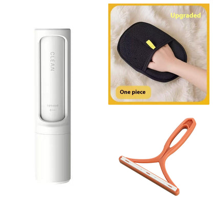 Reusable Pet Hair Remover Brush — Self-Cleaning Lint Roller for Cat & Dog Fur