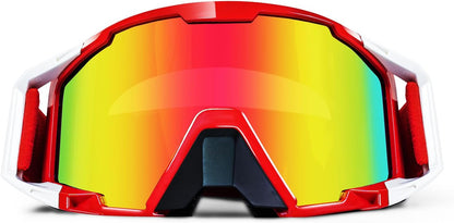 Lunette De Moto Cross, Lunettes De Protection De Sécurité Réglables, Lunettes De Ski Anti-Uv