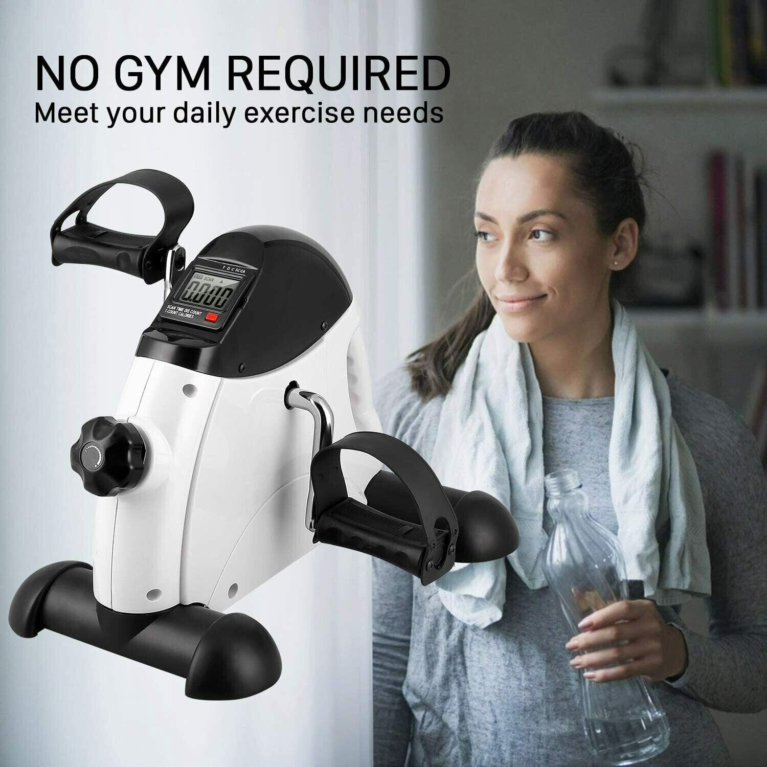 Mini Heimtrainer Pedaltrainer Arm Und Beintrainer Fitness Bike Trimmrad LCD