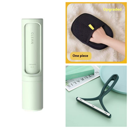 Reusable Pet Hair Remover Brush — Self-Cleaning Lint Roller for Cat & Dog Fur