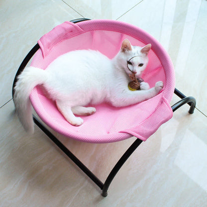 Free-Standing Cat Hammock Bed — Breathable Mesh, Washable & Stable | Indoor & Outdoor