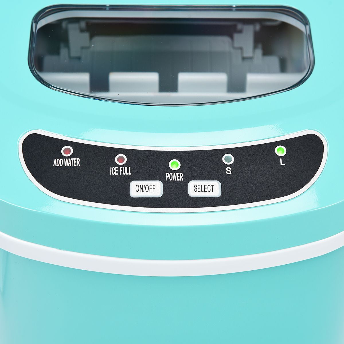 Machine À Glaçons Portable 12KG/24H 9 Glaçons Par 6-13 Min Avec Réservoir 2,2 L Et Bac À Glace De 0,7 Kg Bleu/Vert