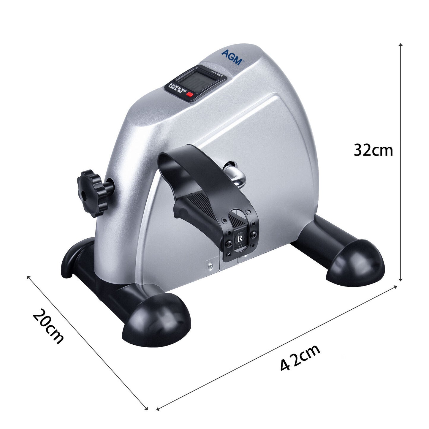 Mini Heimtrainer Pedaltrainer Arm Und Beintrainer Fitness Bike Trimmrad LCD