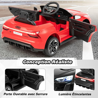 Voiture Electrique 12 V Avec Télécommande 2,4G Véhicules Électriques Démarrage Progressif & Musique Charge 25Kg Pour 37-95 Mois Blanc/Rouge/Noir