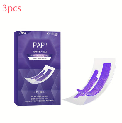 Purple Teeth Whitening Strips — Dry-Application | No Sensitivity Formula