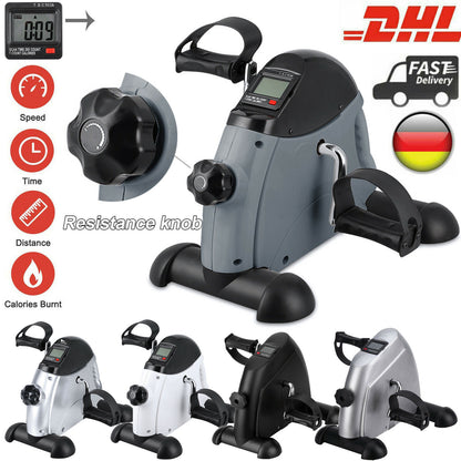 Mini Heimtrainer Pedaltrainer Arm Und Beintrainer Fitness Bike Trimmrad LCD