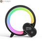 Creative Q Light Analog Sunrise Digital Display Alarm Clock Bluetooth Audio Intelligent Wake-Up Q Colorful Atmosphere Light