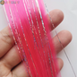 Sky Blue Hair Clip in Colored Extension Mixed Silver Tinsels Synthetic Rainbow Hairpiece Holiday Party Highlights for Women Girl