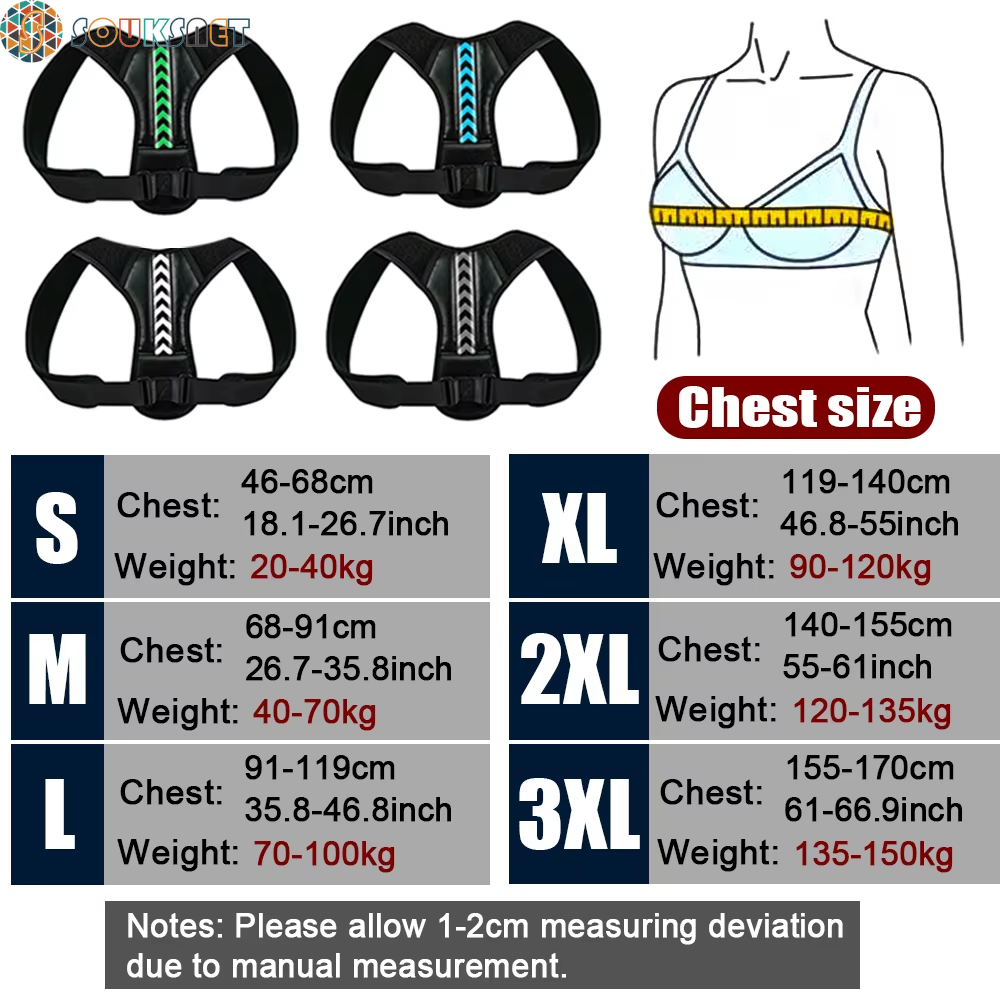Adjustable Back Shoulder Posture Corrector Belt Clavicle Spine Support Reshape Your Body Home Office Sport Upper Back Neck Brace