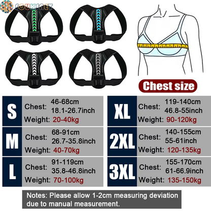 Adjustable Back Shoulder Posture Corrector Belt Clavicle Spine Support Reshape Your Body Home Office Sport Upper Back Neck Brace