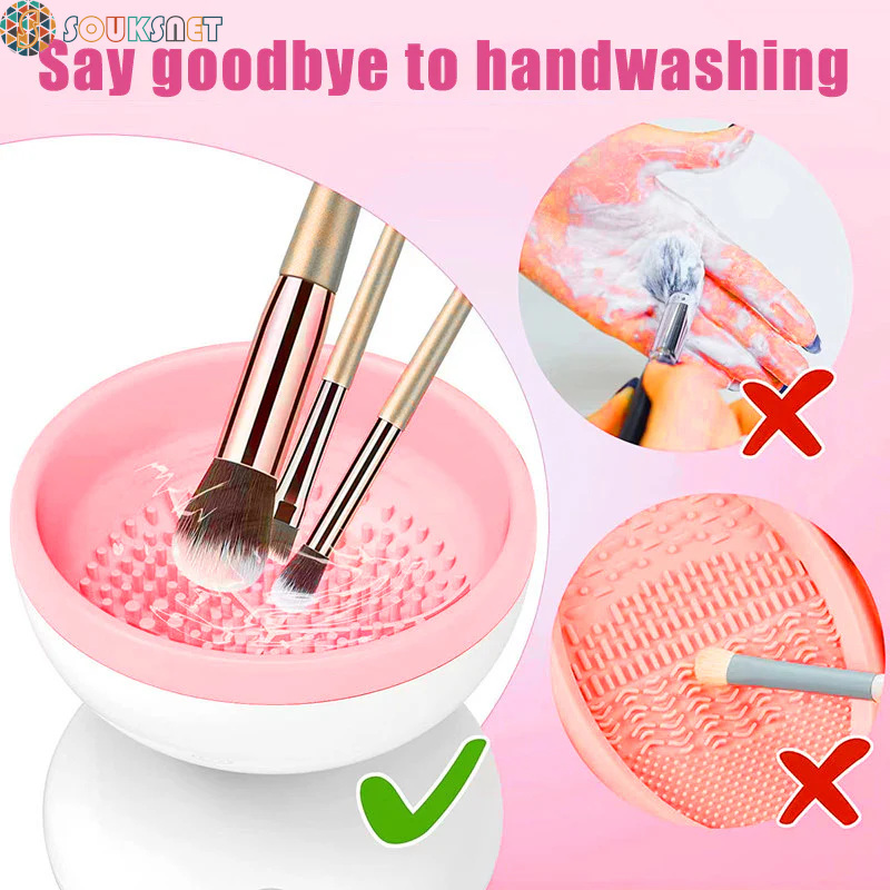 Portable USB Makeup Brush Cleaner Machine Electric Cosmetic Brush Cleaning Washing Tools Automatic Clean Makeup Brushes