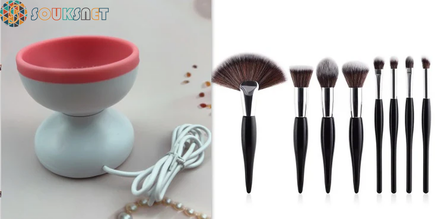 Portable USB Makeup Brush Cleaner Machine Electric Cosmetic Brush Cleaning Washing Tools Automatic Clean Makeup Brushes