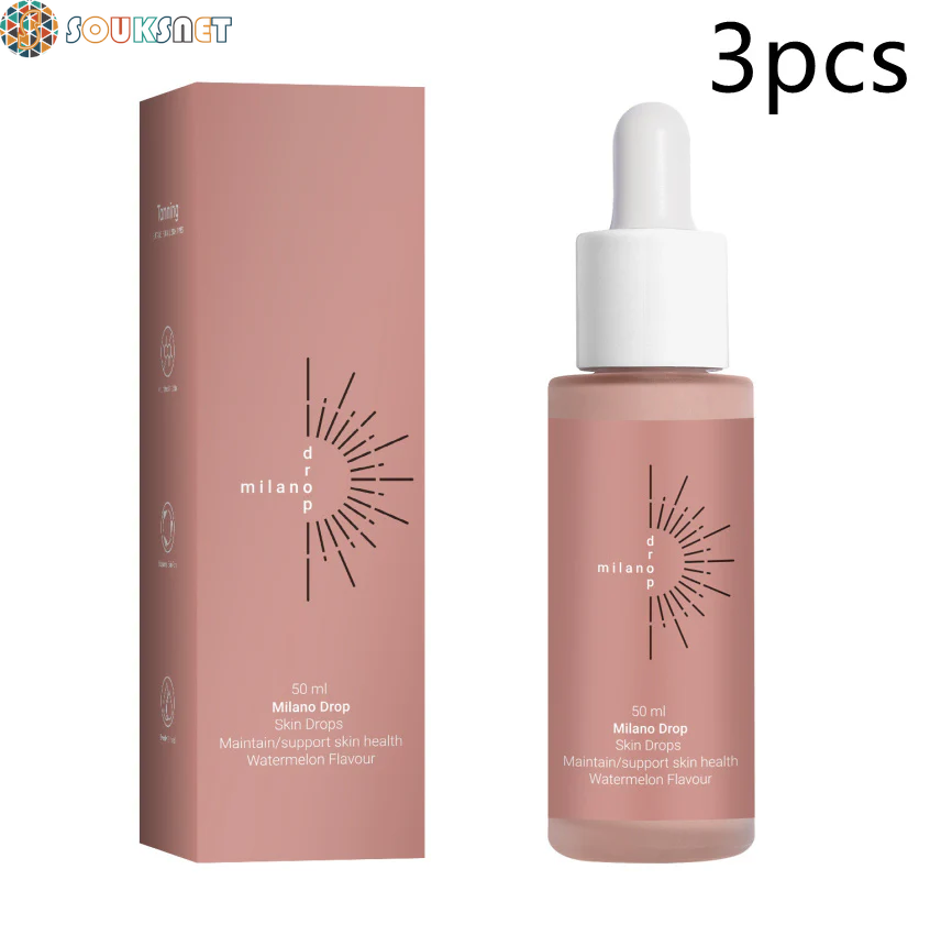 Tanning Face Serum Face Body Tanning Bed Outdoor Fine Line Repair Skin Serum Dark Bronzer Self Tanning Serum Drops